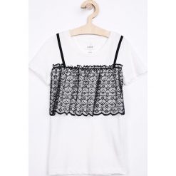 Name it - Top dziecięcy 134-176 cm. Szare bluzki dziewczęce marki Name it, z elastanu, z okrągłym kołnierzem. Za 89,90 zł.