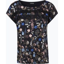 Taifun - Koszulka damska, czarny. Czarne koszulki damskie marki Taifun, bez wzorów, z satyny, eleganckie, bez kołnierzyka, bez rękawów. Za 229,95 zł.