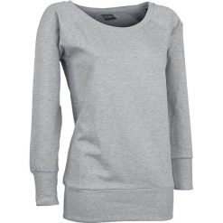 Urban Classics Ladies Wideneck Crewneck Bluza damska odcienie szarego. Szare bluzy damskie marki Urban Classics, s, bez wzorów, bez rękawów, bez kaptura. Za 62,90 zł.