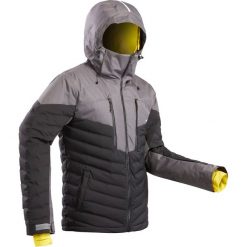 Kurtka narciarska 900 WARM męska. Czarne kurtki męskie WED'ZE, m, bez wzorów, z poliesteru, bez kaptura, narciarskie. Za 599,99 zł.