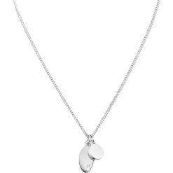 Naszyjniki damskie: Naszyjnik w kolorze srebrnym z kryształem Swarovski – (D)45 cm