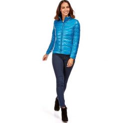 Kurtka puchowa w kolorze błękitnym. Niebieskie kurtki damskie Snowie Collection, xl, bez wzorów, z puchu, bez kaptura. W wyprzedaży za 159,95 zł.