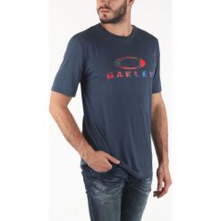 Oakley Koszulka Niebieski. Niebieskie podkoszulki męskie Oakley, s, z nadrukiem, z bawełny, bez kołnierzyka, z krótkim rękawem, krótkie. Za 111,95 zł.