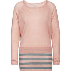 Swetry klasyczne damskie: Sweter w kolorze jasnoróżowym