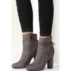 Szare Botki Little Fashion. Szare botki damskie vices, na wysokim obcasie, na słupku, na zamek. Za 64,99 zł.