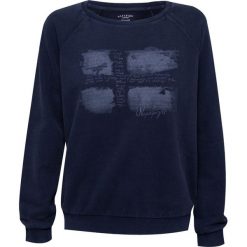 Bluza NAPAPIJRI BLAMONE Granatowy. Niebieskie bluzy damskie marki Napapijri, bez wzorów, z bawełny, bez rękawów, bez kaptura. W wyprzedaży za 210,00 zł.
