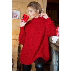 Sweter F610. Swetry damskie Fobya, s, bez wzorów, eleganckie, bez rękawów, bez kaptura. Za 133,00 zł.