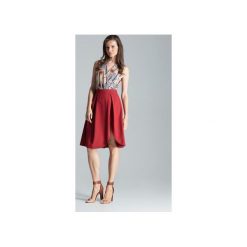 Spódnica M675 Bordo. Czerwone spódniczki damskie FIGL, xl, bez wzorów, eleganckie, midi, asymetryczne. Za 139,00 zł.