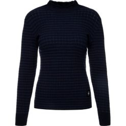 Sweter G-Star Raw Silber Mock Turtle D14855-B737-6486. Niebieskie swetry damskie G-Star RAW, l, bez wzorów, z elastanu, klasyczne, bez rękawów, bez kaptura. W wyprzedaży za 189,00 zł.