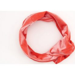 Aksamitna opaska z węzłem na przodzie - Pomarańczowy. Pomarańczowe opaski damskie Reserved, bez wzorów. W wyprzedaży za 9,99 zł.