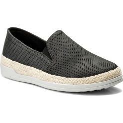 Espadryle NYLON RED - WSLB665-1 Czarny. Czarne espadryle damskie marki Nylon Red, ze skóry ekologicznej, na płaskiej podeszwie. Za 59,99 zł.