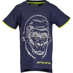 Blue Seven - T-shirt dziecięcy 92-128 cm. Niebieskie t-shirty chłopięce Blue Seven, z nadrukiem, z bawełny, bez rękawów. Za 39,90 zł.