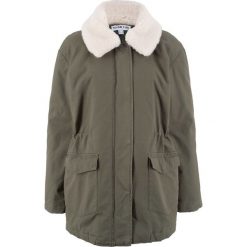 Parka z kolekcji Maite Kelly bonprix ciemnooliwkowy. Zielone parki damskie bonprix, bez wzorów, bez kaptura. Za 119,99 zł.