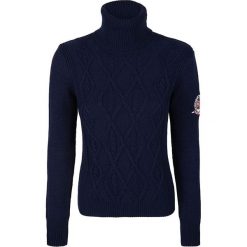 Golfy damskie: Sweter w kolorze granatowym