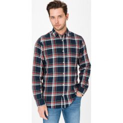 Jack & Jones Jeff Koszula Niebieski. Niebieskie koszule męskie Jack & Jones, m, w kratkę, z bawełny, bez kołnierzyka, z długim rękawem. Za 131,95 zł.