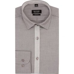 Koszula bexley 26861 długi rękaw slim fit brąz. Koszule męskie Recman, m, bez wzorów, bez kołnierzyka, z długim rękawem. Za 89,99 zł.