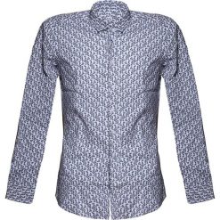 Koszula w kolorze białym ze wzorem. Białe koszule męskie Pepe Jeans, Mexx, Pierre Cardin, m, bez wzorów, z klasycznym kołnierzykiem, bez rękawów. W wyprzedaży za 149,95 zł.