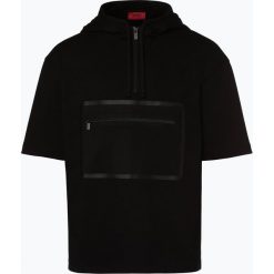 HUGO - Męska bluza nierozpinana – Dolet, czarny. Czarne bluzy męskie HUGO, m, bez wzorów, bez kołnierzyka, bez rękawów, bez kaptura. Za 549,95 zł.