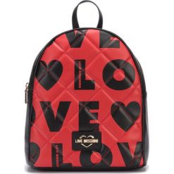 Love Moschino Plecak Czerwony. Czerwone plecaki damskie Love Moschino, w paski, z materiału. Za 1008,95 zł.