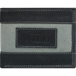 Portfel męski skórzany Always Wild N992-JEANS. Czarne portfele męskie ALWAYS WILD, bez wzorów, z jeansu. Za 49,90 zł.