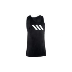 KOSZULKA bez rękawów do koszykówki. Koszulki męskie Adidas, m, bez wzorów, sportowe, bez kołnierzyka, bez rękawów. Za 129,99 zł.