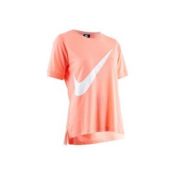 Koszulka krótki rękaw Gym & Pilates 100 damska. Czerwone bluzki sportowe damskie marki Nike, m, z bawełny. Za 84,99 zł.