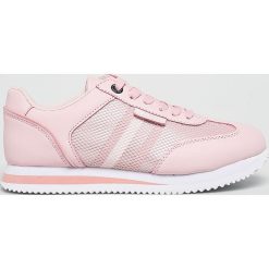 Big Star - Buty. Różowe buty sportowe damskie BIG STAR, bez wzorów, ze skóry, sportowe. W wyprzedaży za 89,90 zł.