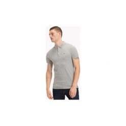 Koszulki polo z krótkim rękawem Tommy Jeans DM0DM04266 FINE PIQUET. Szare koszulki męskie Tommy Jeans, s, bez wzorów, z jeansu, z krótkim rękawem. Za 197,17 zł.