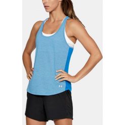 Topy sportowe damskie: Under Armour Koszulka damska Threadborne Run Mesh Tank niebieska r. M (1294520-983)