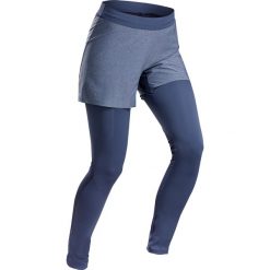 Legginsy turystyczne FH900 damskie. Niebieskie legginsy damskie QUECHUA, l, bez wzorów, z elastanu. Za 149,99 zł.