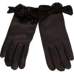 Rękawiczki Damskie TWINSET - Guanti OA8T5C Nero 00006. Czarne rękawiczki damskie Twinset, bez wzorów, ze skóry. W wyprzedaży za 299,00 zł.