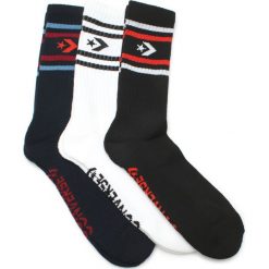 Converse 3-pack Skarpetki Czarny Biały. Czarne skarpetki męskie Converse, bez wzorów, z bawełny. Za 51,95 zł.