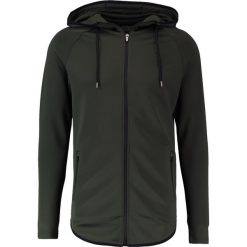 Kurtki sportowe męskie: SIKSILK ATHLETE ZIP THROUGH HOODIE Kurtka sportowa khaki