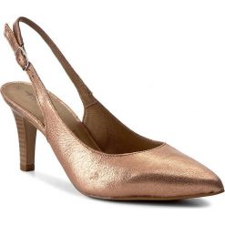 Sandały TAMARIS - 1-29614-38 Rose Metallic 952. Różowe klapki damskie Tamaris, bez wzorów, ze skóry ekologicznej, bez obcasa, na obcasie. W wyprzedaży za 149,00 zł.