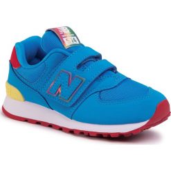 Sneakersy NEW BALANCE - YV574TDU Niebieski. Niebieskie trampki chłopięce New Balance, bez wzorów, ze skóry ekologicznej, na rzepy. Za 229,00 zł.