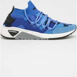 Diesel - Buty. Niebieskie buty sportowe męskie Diesel, z gumy, na sznurówki. W wyprzedaży za 749,90 zł.