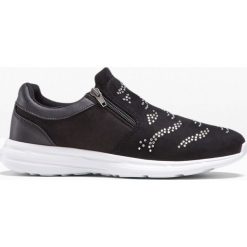 Sneakersy bonprix czarny. Czarne sneakersy damskie bonprix. Za 99,99 zł.