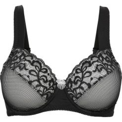 Biustonosz "minimizer" bonprix czarno-ecru. Czarne biustonosze bonprix, bez wzorów. Za 59,99 zł.