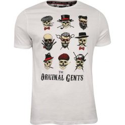 Biały Bawełniany T-Shirt Męski -Brave Soul- Krótki Rękaw, Milord, Oryginalni Panowie, Czaszki TSBRSSS20BLINDERwhite. Białe koszulki męskie Brave Soul, na lato, m, z nadrukiem, z bawełny, casualowe, bez kołnierzyka, krótkie. Za 35,00 zł.
