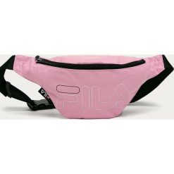 Fila - Nerka. Różowe nerki damskie Fila, w paski, z poliesteru, z nadrukiem, bez dodatków. Za 89,90 zł.
