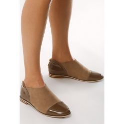 Khaki Matowe Półbuty Clear Vision. Brązowe półbuty damskie Born2be, ze skóry, na zamek. Za 59,99 zł.