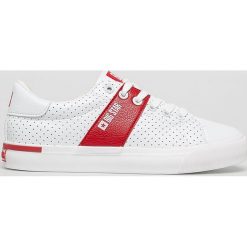 Big Star - Tenisówki. Białe trampki i tenisówki damskie BIG STAR, bez wzorów, z gumy, na sznurówki. W wyprzedaży za 99,90 zł.