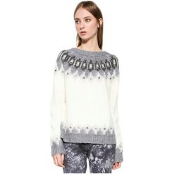 Desigual Panie Sweter Jers Alberta 17Wwjf96 2038 (Rozmiar M). Szare swetry damskie marki Desigual, m, bez wzorów, eleganckie, bez rękawów, bez kaptura. W wyprzedaży za 344,00 zł.