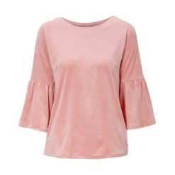 Freequent Velourtopp Belinda różowy female różowy XXL (46). Różowe bluzki damskie Freequent, s, bez wzorów, z weluru, z klasycznym kołnierzykiem. Za 89,00 zł.