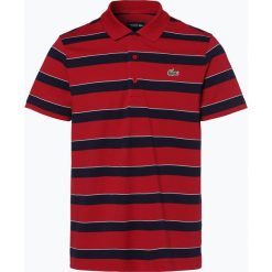 Lacoste - Męska koszulka polo, czerwony. Czerwone koszulki męskie Lacoste, s, w paski, polo, bez rękawów. Za 379,95 zł.