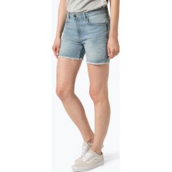Lee - Damskie krótkie spodenki jeansowe, niebieski. Niebieskie szorty damskie Lee, bez wzorów, z bawełny, eleganckie. Za 179,95 zł.