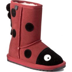 Buty EMU AUSTRALIA - Lady Bird K10111 Red. Czerwone śniegowce dziewczęce EMU Australia, przed kolano, bez zapięcia. W wyprzedaży za 239,00 zł.