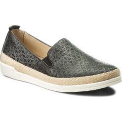 Espadryle CAPRICE - 9-24201-20 Black Nappa 022. Czarne espadryle damskie Caprice, bez wzorów, ze skóry, bez obcasa, na płaskiej podeszwie. W wyprzedaży za 199,00 zł.