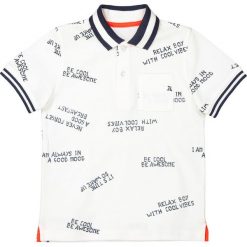 T-shirty chłopięce: Koszulka polo pikowana wzorzysta 3-12 lat