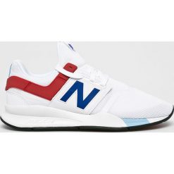 New Balance - Buty MS247FO. Białe buty sportowe męskie New Balance, z materiału, na sznurówki. W wyprzedaży za 329,90 zł.